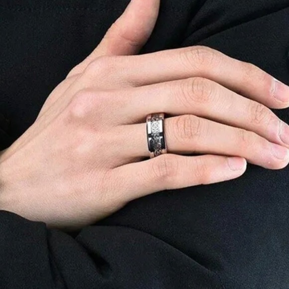 🆕 | Blue Stainless Steele | Men’s Dragon Band | Size 9 - Picture 5 of 7